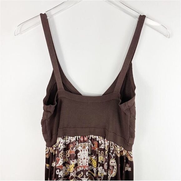 Bebe Silk and Bandage Paisley Print Mini Dress Sz Large - Picture 4 of 11